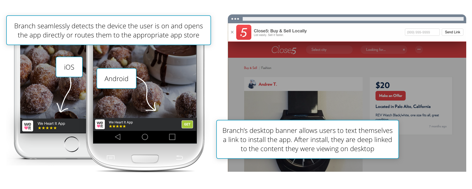 Smart App Banner for iOS and Android Branch